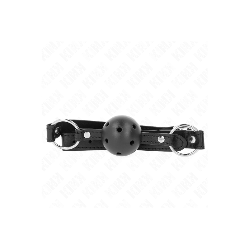 KINK - HOLLOW HARD BLACK BALL 4.5 CM GAG MODEL 1 63.5 X 2 CM - KINK C…