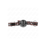 KINK - HOLLOW HARD BLACK BALL GAG MODEL 2 65 x 2.5 CM - KINK COLLAR &…