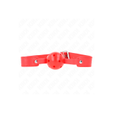KINK - ROTER ATMUNGSAKTIVER BALL 4,5 CM Knebel 65 x 2,5 CM - KINK COL…