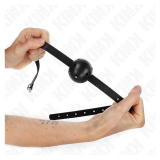 KINK - MORDAZA DE BOLA 4.5 CM TRANSPIRABLE SIMPLICITY NEGRO 62 x 1.5 CM
