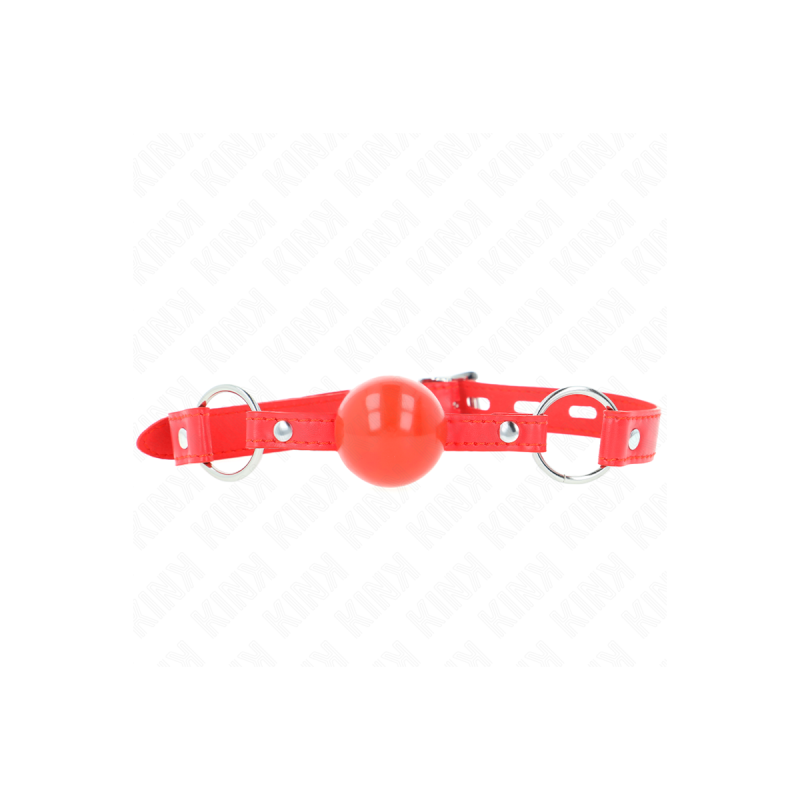 KINK - TPE BALL 4 CM GAG WITH ROJO LOCK 60 x 2 CM - KINK COLLAR & GAG…