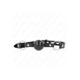 KINK - BLACK TPE BALL 4 CM GAG 60 x 2 CM - KINK COLLAR & GAG - Gags