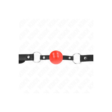 KINK - BALLE TPE ROUGE 4 CM BAG 60 x 2 CM - KINK COLLAR & GAG - Mâcho…