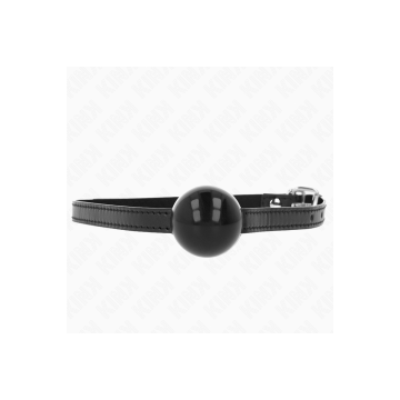 KINK - BLACK SINGLE SOLID BALL 4 CM GAG 65 x 1.5 CM - KINK COLLAR & G…
