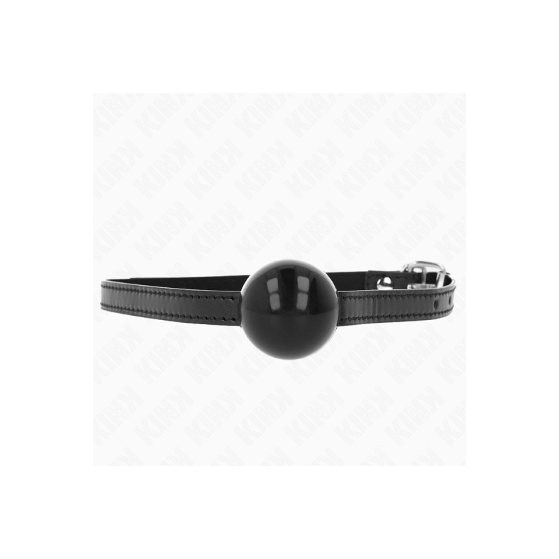 KINK - BLACK SINGLE SOLID BALL 4 CM GAG 65 x 1.5 CM - KINK COLLAR & G…
