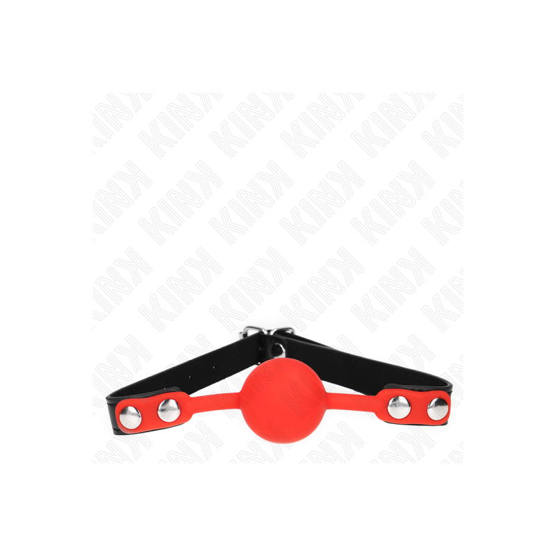 KINK - BOULE SILICONE ROUGE 4 CM BAG 60 x 2 CM - KINK COLLAR & GAG -…