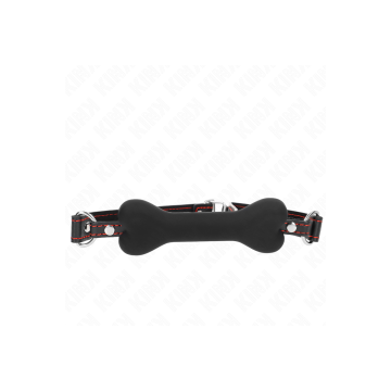 KINK - OSSO NERO 12 CM BAVAGLIO 63 x 2 CM - KINK COLLAR & GAG - Masce…