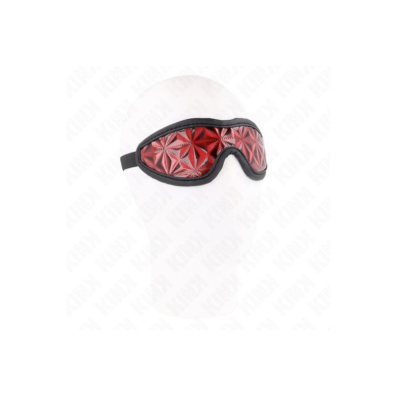 KINK - ROTES STIRNBAND MIT RAUTENMUSTER 20,5 x 6 CM - KINK MASKED ALL…