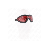 KINK - ROTES STIRNBAND MIT RAUTENMUSTER 20,5 x 6 CM - KINK MASKED ALL…
