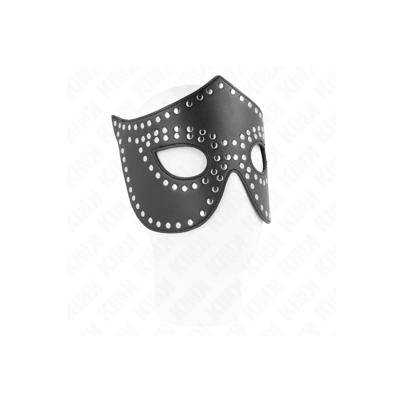 KINK - MASCHERA IN SIMILPELLE CON RIVETTI MODELLO 2 30 x 12 CM - KINK…