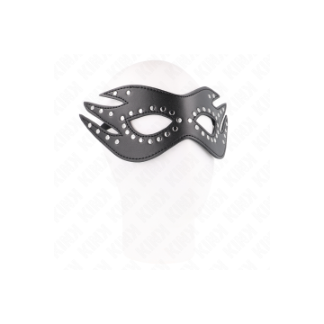 KINK - LEATHERETTE MASK WITH RIVETS MODEL 3 26 x 9.5 CM - KINK MASKED…