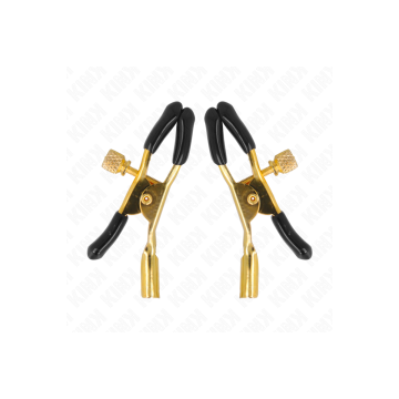 KINK - GOLD NIPPLE CLAMPS 6 CM - KINK NIPPLE GRIP - Sadomasochism Nip…