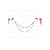 KINK - NIPPLE CLAMPS WITH 2 THICK CHAINS SILVER 20/23 CM - KINK NIPPL…