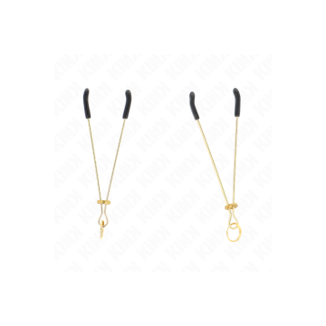 KINK - PINZE PER CAPEZZOLI SOTTILI ORO 7 CM - KINK NIPPLE GRIP - Mors…
