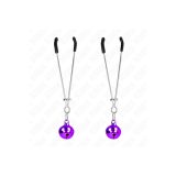 KINK - PINZE PER CAPEZZOLI A CAMPANA SOTTILE VIOLA 7 CM - KINK NIPPLE…