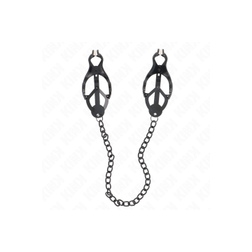 KINK - PINZE PER CAPEZZOLI TRIFOGLIO GIAPPONESE CON CATENA NERA 30 CM…