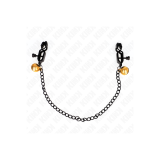 KINK - FLAT CHAIN NIPPLE CLAMPS AND BELL SILVER 30 CM - KINK NIPPLE G…