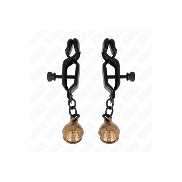 KINK - PINCES À METELONS STYLE CLOCHE NOIR 7 CM - KINK NIPPLE GRIP -…