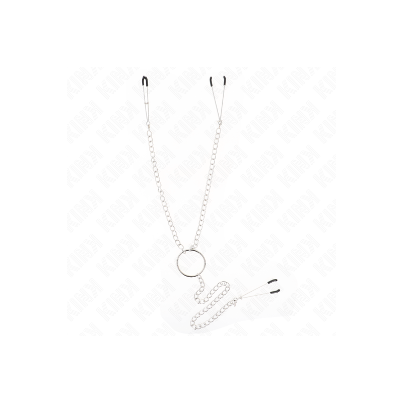 KINK - PINZE PER CAPEZZOLI TRIPLI E CLIT CON CATENA MODELLO 1 - KINK…