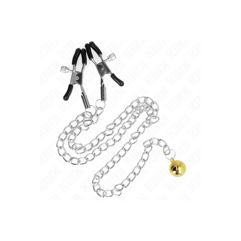 KINK - KETTENNIPPELKLAMMERN MIT GLOCKE 30 CM - KINK NIPPLE GRIP - Sad…