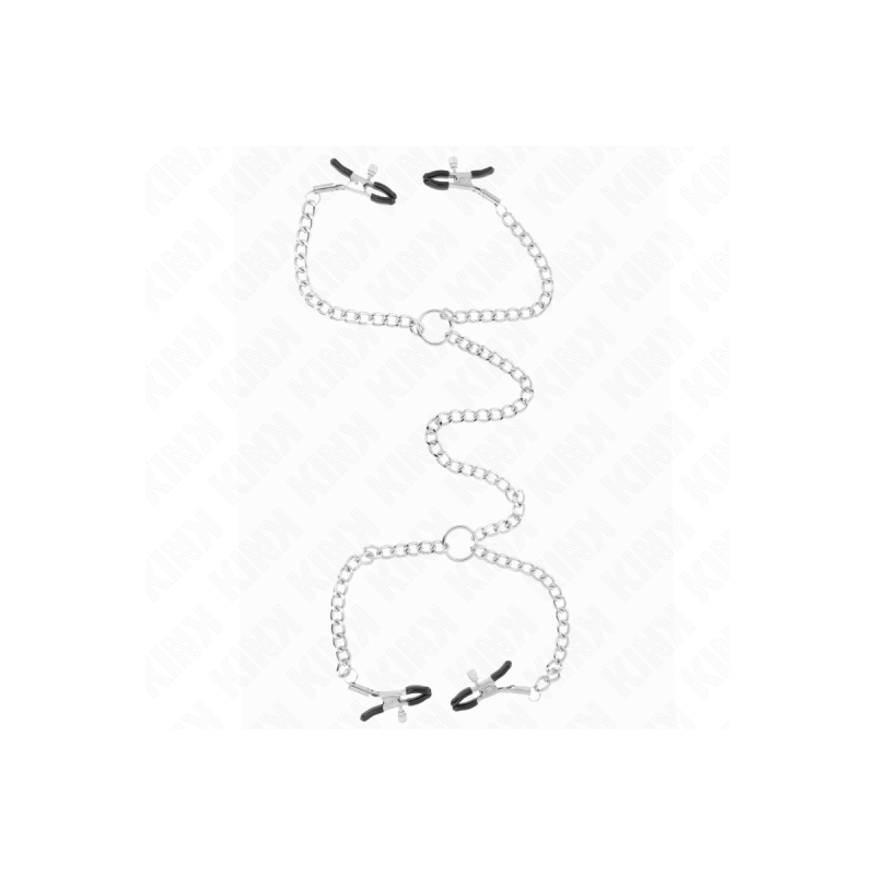 KINK - 4 CHAIN NIPPLE CLAMPS 32 CM WITH LITTLE CHAINS 14 CM - KINK NI…