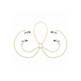 KINK - 4 NIPPLE AND CLIT CLAMPS ADJUSTABLE GOLD - KINK NIPPLE GRIP -…