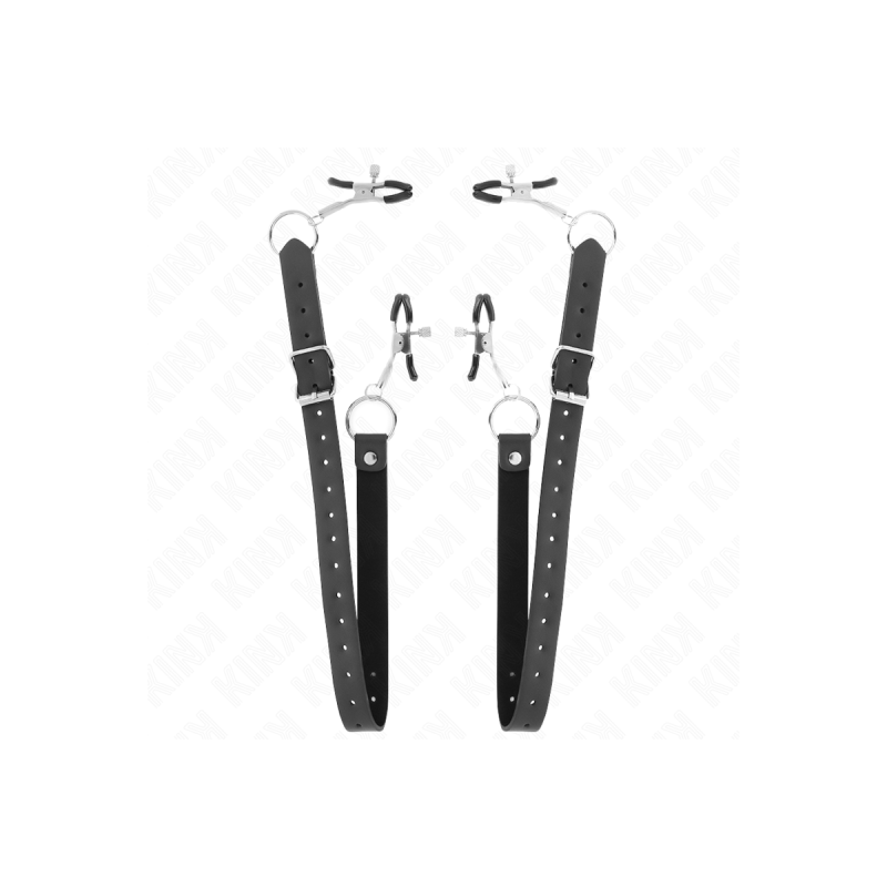 KINK - 4 PINZE CLIT REGOLABILI 34-48 CM - KINK NIPPLE GRIP - Pinze pe…