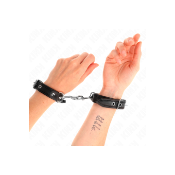 KINK - MINI BRACELETS NOIR AVEC CLOUS RÉGLABLES 16-22 CM X 2 CM - KIN…