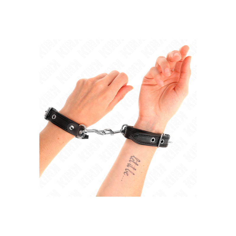 KINK - MINI BLACK WRISTBANDS WITH STUDS ADJUSTABLE 16-22 CM X 2 CM -…