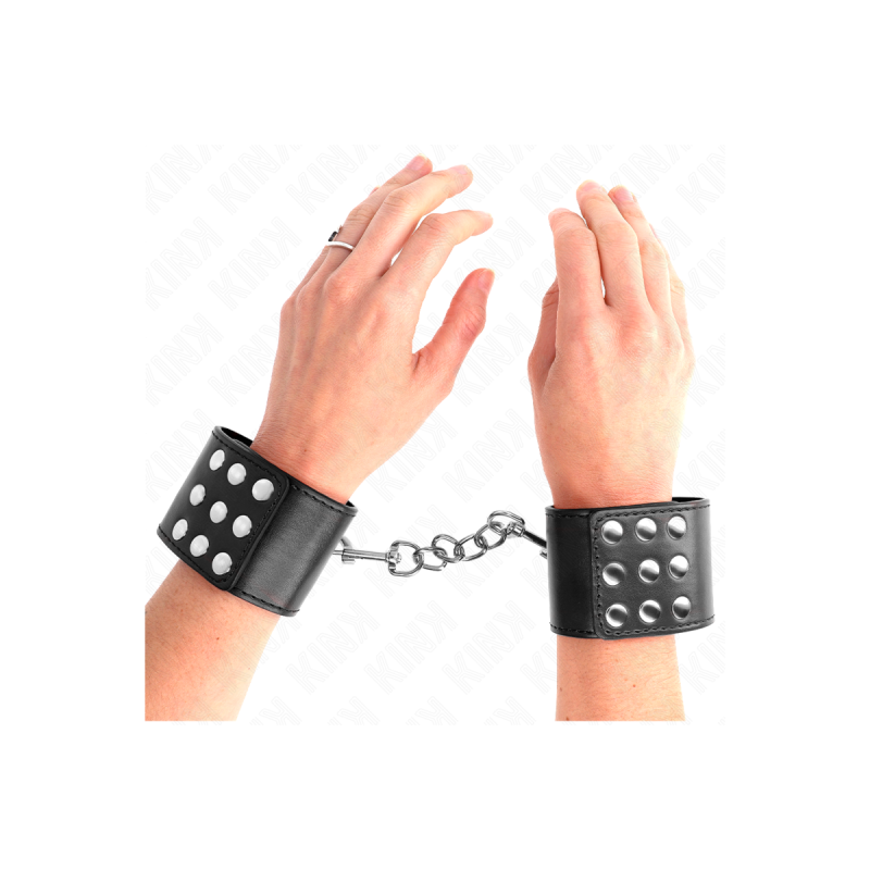KINK - HANDGELENKFESSELN MIT DRUCKVERSCHLUSS SCHWARZ VERSTELLBAR 19-2…