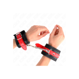 KINK - APPUI-POIGNETS NOIR AVEC CEINTURE ROUGE AJUSTABLE 17-28 CM X 6…