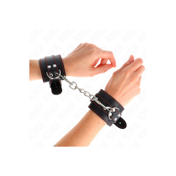 KINK - RESISTENZA DA POLSO NERA CON FODERA ROSSA REGOLABILE 20-28 CM…