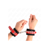 KINK - RESISTENZA DA POLSO IN NYLON NERO CON SIMILPELLE ROSSO REGOLAB…