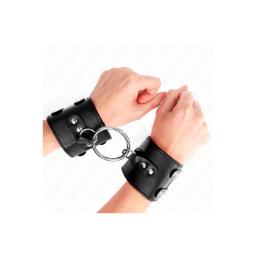 KINK - APPUI-POIGNETS FIXES AVEC ANNEAU ET CLOUS RÉGLABLES NOIR 17-22…