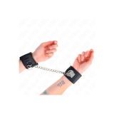 KINK - FESTE HANDGELENKFESSELN MIT KETTE 30 CM UND VORHÄNGESCHLOSS VE…