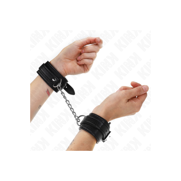KINK - APPUI-POIGNETS MOTIF SERPENT NOIR AJUSTABLE 20-28 CM X 5,4 CM…