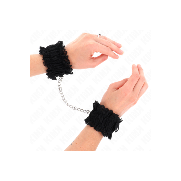 KINK - POLSO ELASTICO IN PIZZO NEGRO - KINK WRIST RESTRAINT - Sistema…