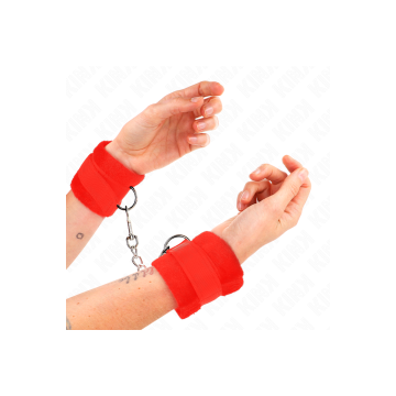 KINK - BEGINNER PELZHANDMANSCHETTEN ROT 30 X 7 CM - KINK WRIST RESTRA…