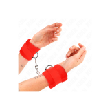 KINK - BEGINNER FUR HAND CUFFS RED 30 X 7 CM - KINK WRIST RESTRAINT -…