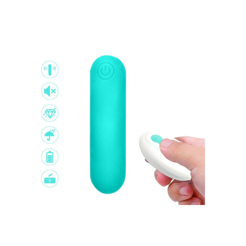 ARMONY - SPLASH JOLINE VIBRATOR BULLET SILICONE REMOTE CONTROL 10 VIB…
