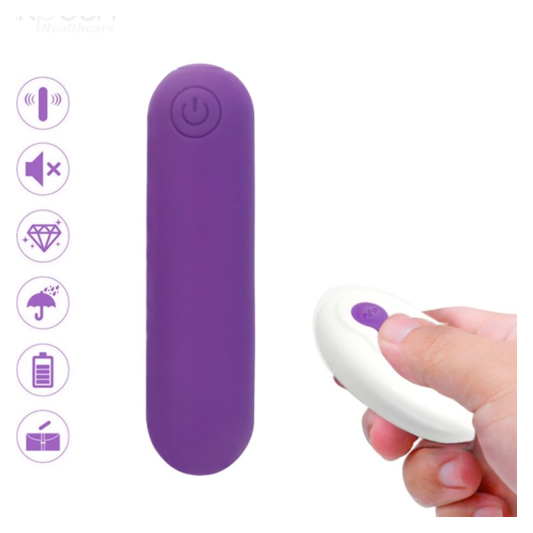 ARMONY - SPLASH JOLINE BALA VIBRADORA SILICONA CONTROL REMOTO 10 VIBRACIONES 6.5 X 1.5 CM MORADO