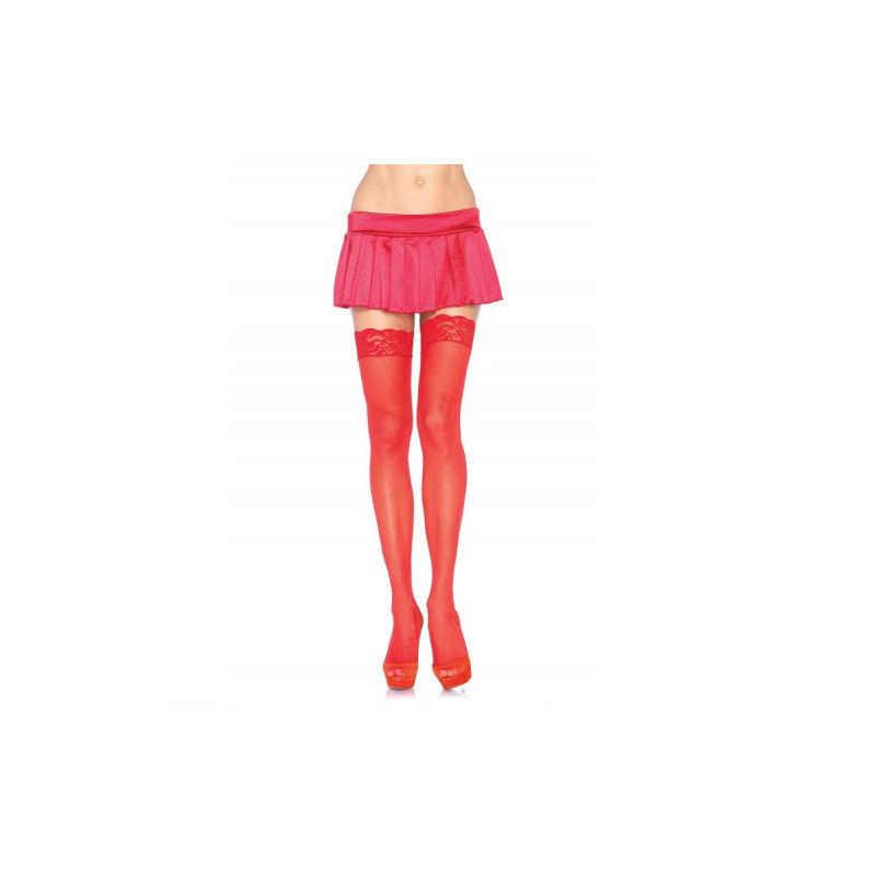 LEG AVENUE - COLLANT ROSSO CON TOP IN PIZZO - LEG AVENUE HOSIERY - Ca…