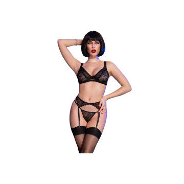 Chilirose - Cr 4692 Set Cuatro Piezas Negro L | Vybes.it