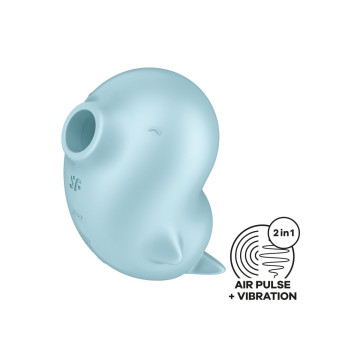 Satisfyer - Sassy Seal Estimulador & Vibrador Azul | Vybes.it