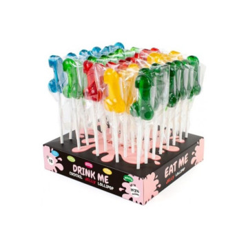 Secretplay - Expositor Surtido Piruletas Pene Con Alcohol 40
