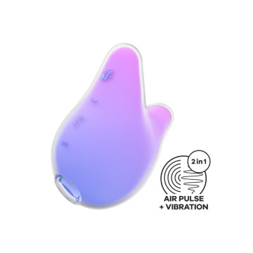 Satisfyer - Mermaid Vibes Estimulador & Vibrador Violeta Y Rosa |