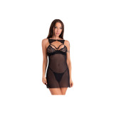 Livco Corsetti Fashion - Krolina Lc 90734 Chemise + Tanga Negro