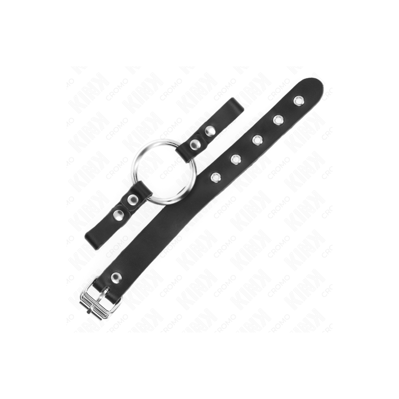 KINK - ANELLO PER PENE IN PELLE CON CHIUSURA A FIBBIA 22 X 2 CM CON A…