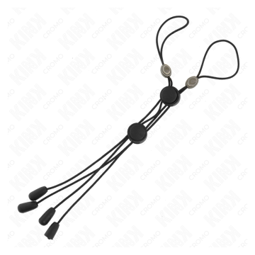 KINK - PINZAS PARA PEZONES DETALLE NEGRO CON ELÁSTICO NEGRO