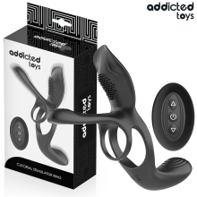 ADDICTED TOYS - ANILLO DOBLE PARA EL PENE CON ESTIMULADOR DE CLÍTORIS
